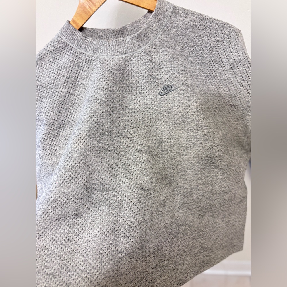 NIKE tech pack therma fit sweatshirt pullover gray oversized women’s medium - Picture 7 of 7